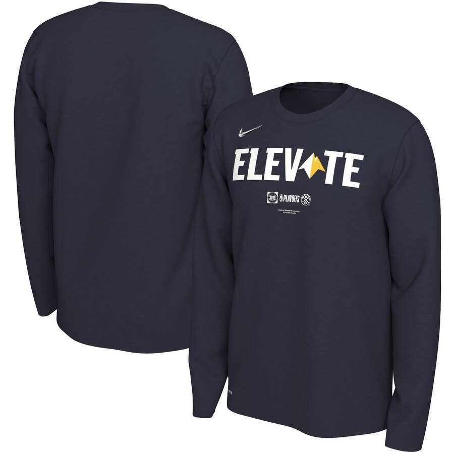 Denver Nuggets Nike 2019 NBA Playoffs Bound Team Mantra Dri FIT Long Sleeve T-Shirt Navy,We sell and wholesale Denver Nuggets Nike 2019 NBA Playoffs Bound Team Mantra Dri FIT Long Sleeve T-Shirt Navy on line form chian!